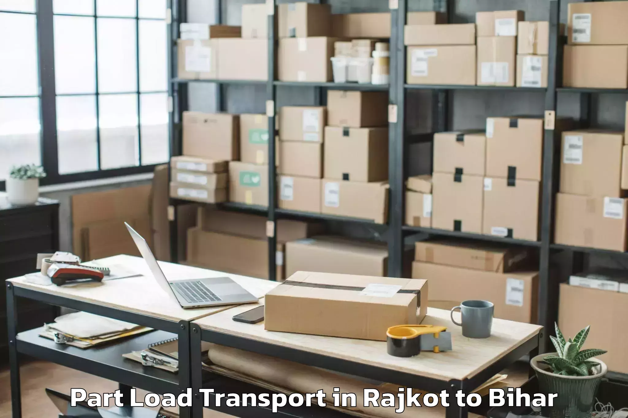 Get Rajkot to Amour Part Load Transport